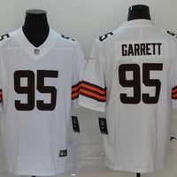 Men's Cleveland Browns Myles Garrett #95 White Player Game Jersey1