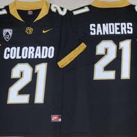 Men's Colorado Buffaloes Shilo Sanders #21 Black Player Game Jersey