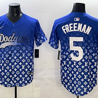 Men's Los Angeles Dodgers Freddie Freeman #5 Royal Game Jersey