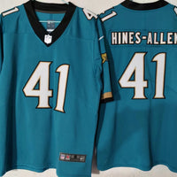 Men's Jacksonville Jaguars Josh Hines-Allen #41 Teal Alternate Game Jersey