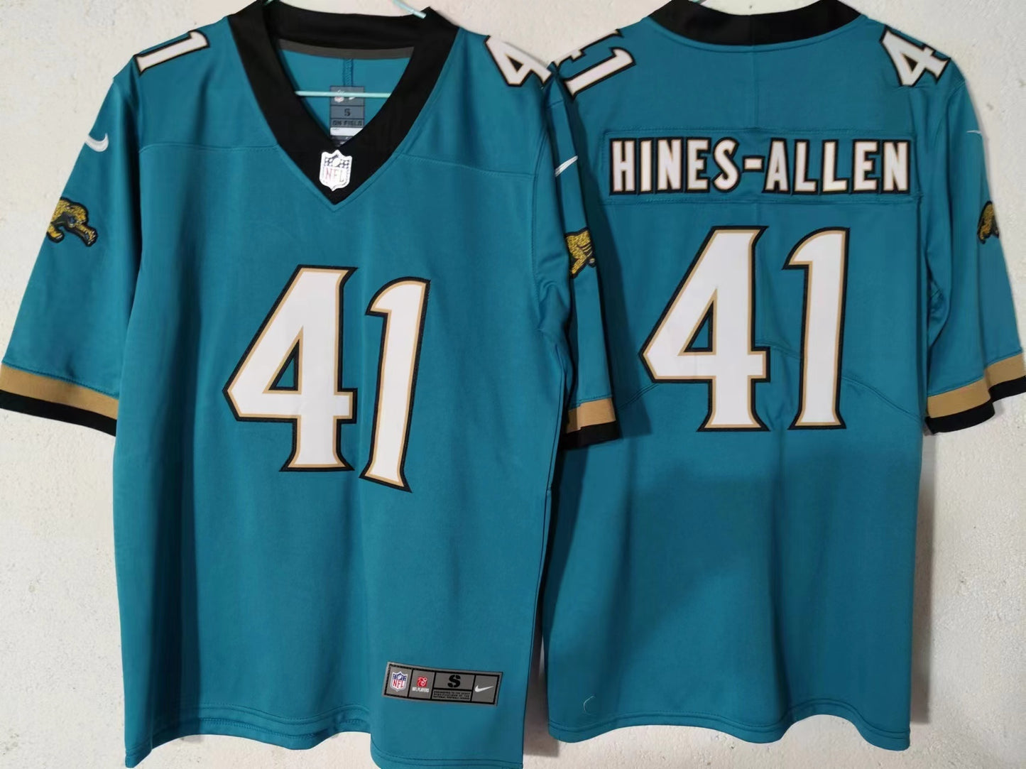 Men's Jacksonville Jaguars Josh Hines-Allen #41 Teal Alternate Game Jersey