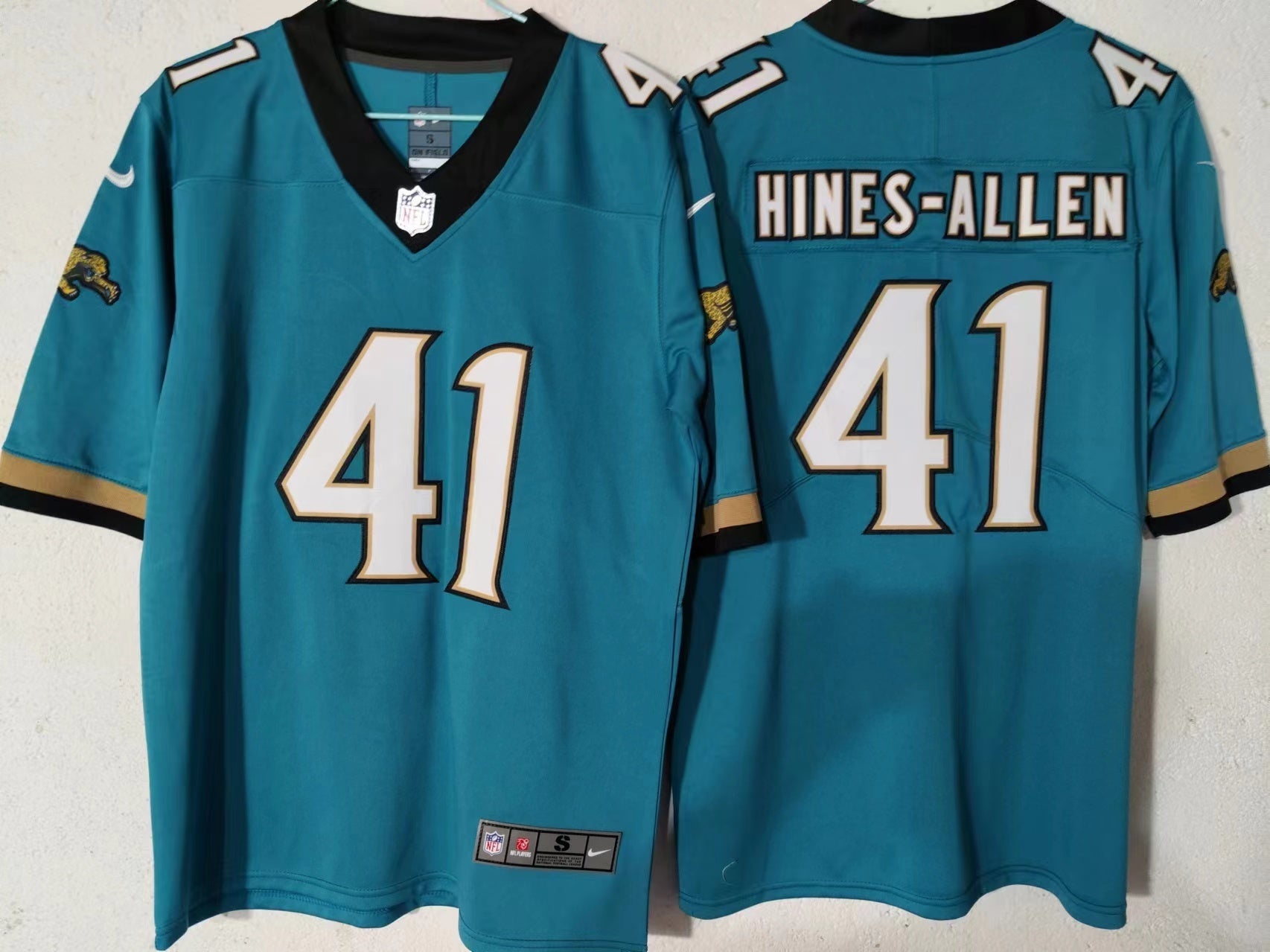Men's Jacksonville Jaguars Josh Hines-Allen #41 Teal Alternate Game Jersey