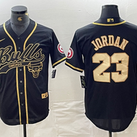 Men's Chicago Bulls Michael Jordan #23 Black Limited Player Jersey