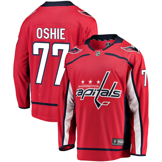 Men's Washington Capitals TJ Oshie #77 Fanatics Red Player Jersey