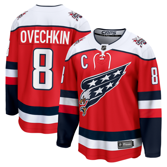 Men's Washington Capitals Alexander Ovechkin #8 Fanatics Red Alternate Breakaway Player Jersey