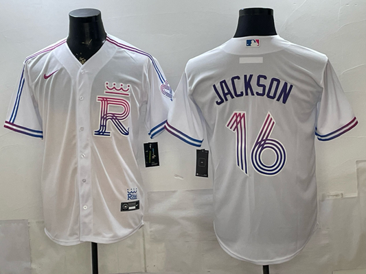 Men's Kansas City Royals Bo Jackson #16 White 2026 City Connect Stadium Jersey