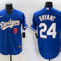 Men's Los Angeles Dodgers Kris Bryant #8-24 Royal Replica Player Jersey