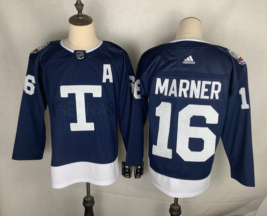 Men's Toronto Maple Leafs Mitch Marner #16 Blue Player Game Jersey1