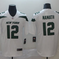 Men's New York Jets Joe Namath White Game Jersey1