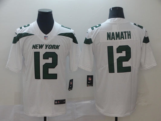 Men's New York Jets Joe Namath White Game Jersey1