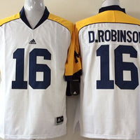 Men's Michigan Wolverines Denard Robinson #16 White Alumni Player Game Jersey
