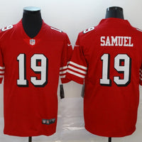 Men's San Francisco 49ers Deebo Samuel #19 Red Game Player Jersey1