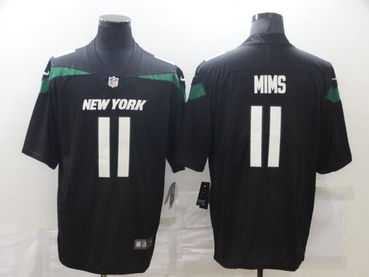 Men's New York Jets Denzel Mims #11 Black Game Jersey1
