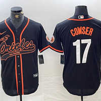 Men's Baltimore Orioles Colton Cowser #17 Black Player Jersey1 Joint Edition
