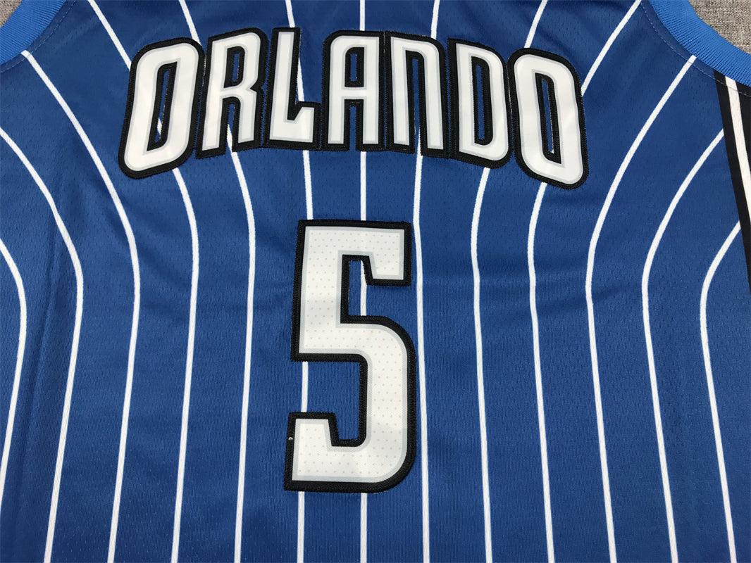 Men's Orlando Magic Paolo Banchero #5 2022/23 Royal Swingman Jersey1