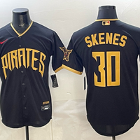 Men's Pittsburgh Pirates Paul Skenes #30 Black 2026 City Connect Stadium Jersey