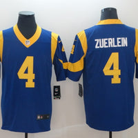 Men's Los Angeles Rams Greg Zuerlein #4 Blue Game Jersey1