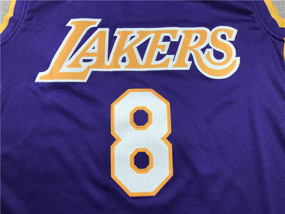 Men's Los Angeles Lakers Kobe Bryant Purple #8 Swingman Player Jersey1
