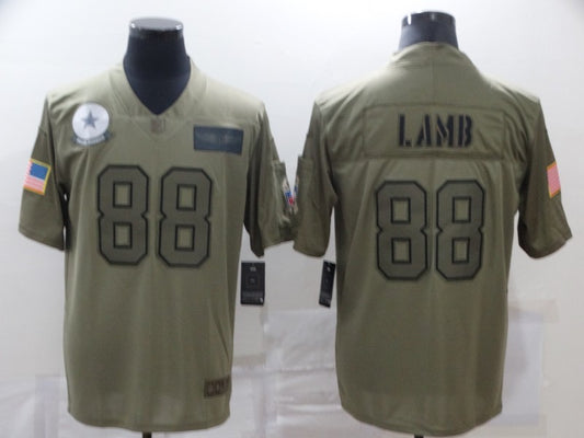 Men's Dallas Cowboys CeeDee Lamb #88 Brown Game Jersey1