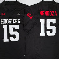 Men's Indiana Hoosiers Fernando Mendoza #15 Black Player Game Jersey
