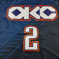 Men's Oklahoma City Thunder Shai Gilgeous-Alexander #2 Navy 2025/26 Swingman Jersey - City Edition