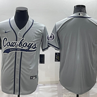 Men's Dallas Cowboys Gray Blank Jersey1