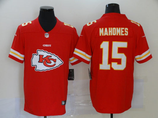 Men's Kansas City Chiefs Patrick Mahomes #15 Red Game Jersey1