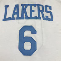 Men's Los Angeles Lakers LeBron James #6 White 2022/23 Swingman Jersey1 - Classic Edition