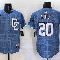 Men's Washington Nationals Keibert Ruiz #20 Blue 2025 City Connect Limited Player Jersey1