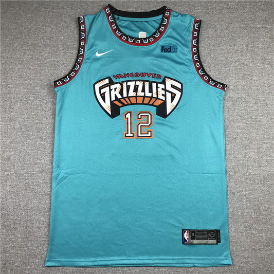 Men's Memphis Grizzlies Ja Morant #12 Green Classic Jersey1