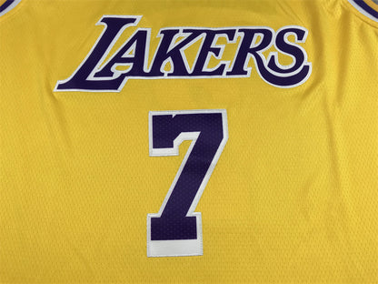 Men's Los Angeles Lakers Carmelo Anthony Gold 2021/22 Fast Break Replica Jersey1