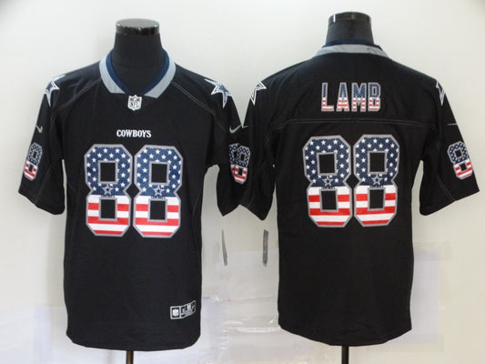 Men's Dallas Cowboys #88 CeeDee Lamb Black Authentic Game Jersey1