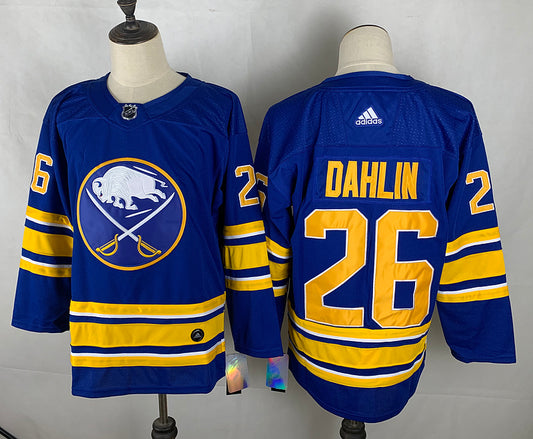 Men's Buffalo Sabres Rasmus Dahlin #26 Royal Replica Player Jersey1