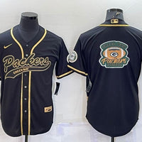 Men's Green Bay Packers Black Game Jersey1