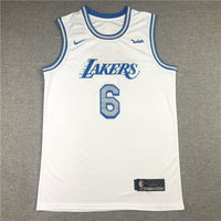Men's Los Angeles Lakers LeBron James White 2020/21 Swingman Jersey1 City Edition