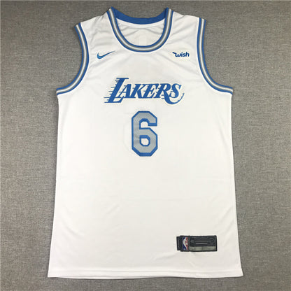 Men's Los Angeles Lakers LeBron James White 2020/21 Swingman Jersey1 City Edition