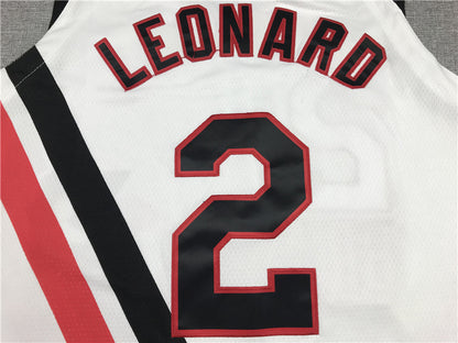 Men's LA Clippers Kawhi Leonard #2 NBA Player Jersey1 - Retro White