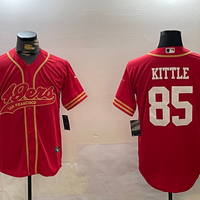 Men's San Francisco 49ers George Kittle #85 Scarlet Team Game Jersey1