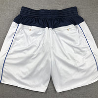 Men's Dallas Mavericks White Pocket Shorts1
