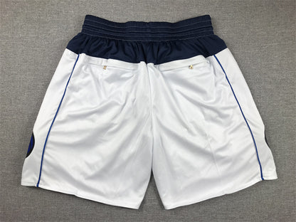 Men's Dallas Mavericks White Pocket Shorts1