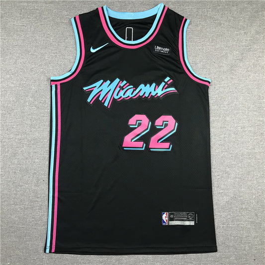 Men's Miami Heat Jimmy Butler #22 NBA Black Swingman Jersey1