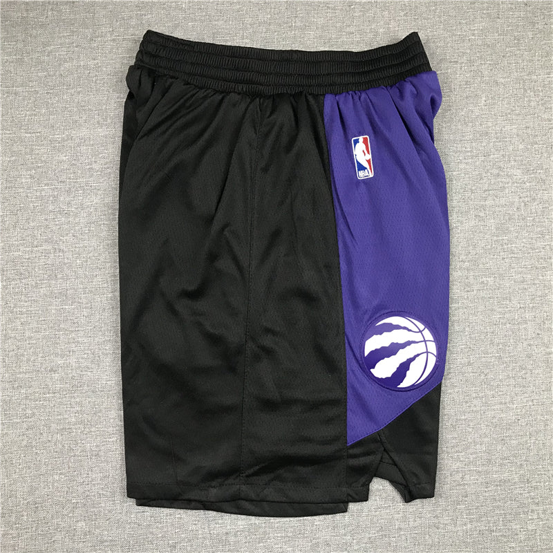 Men's Toronto Raptors Black/Purple Basketball Shorts1 2021 New Style