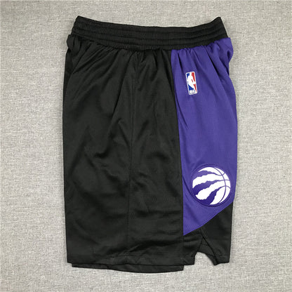 Men's Toronto Raptors Black/Purple Basketball Shorts1 2021 New Style