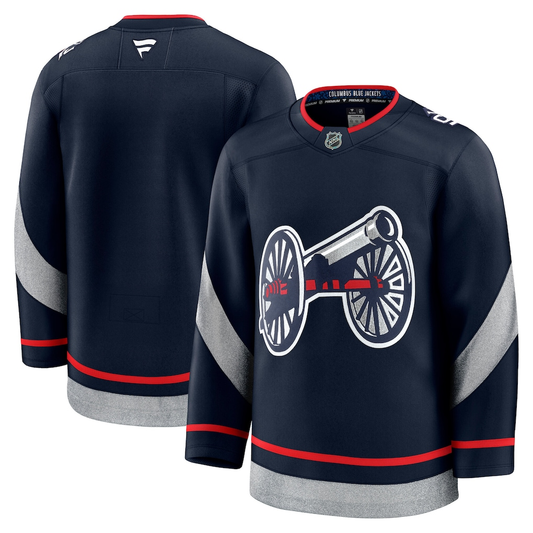 Men's Columbus Blue Jackets Fanatics Navy 2025 NHL Stadium Series Premium Blank Jersey