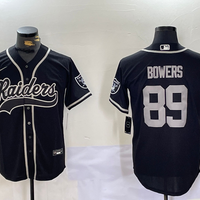 Men's Las Vegas Raiders Brock Bowers #89 Black Player Game Jersey1