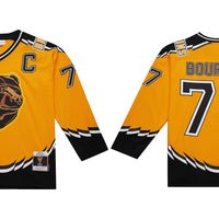 Men's Boston Bruins Ray Bourque #77 Mitchell & Ness Gold Big & Tall 1996-97 Blue Line 2.0 Yellow Jersey