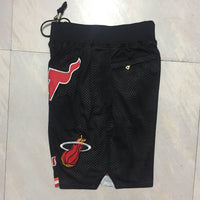 Men's Miami Heat Black Basketball Shorts1