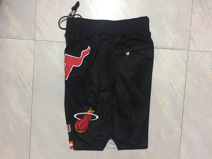 Men's Miami Heat Black Basketball Shorts1