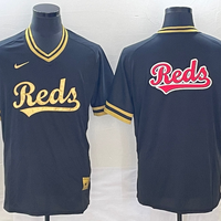 Men's Cincinnati Reds Black Replica Team Jersey1
