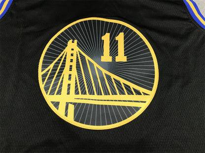 Men's Golden State Warriors Klay Thompson #11 City Edition Black Classic Jersey1